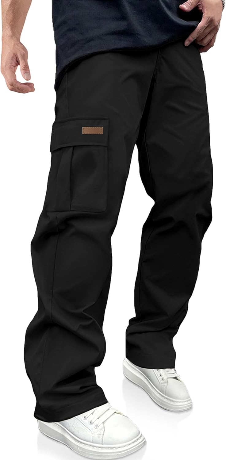 Men's black cargo pants